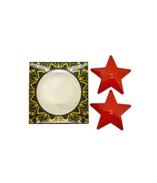 Nipple Métal rouge Cache tétons d'étoile - 202000107